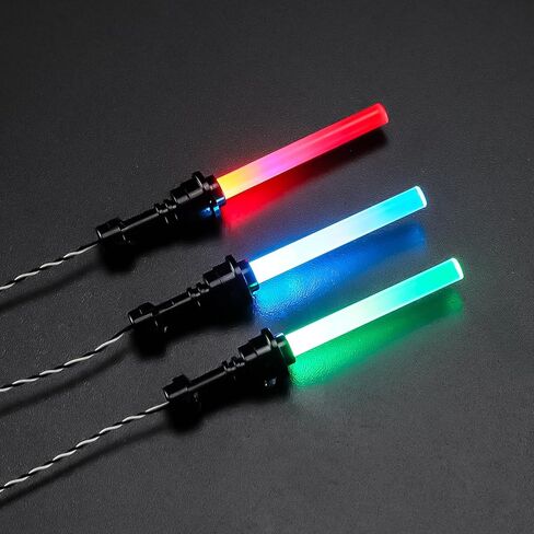 مجموعة إضاءة LED ثلاثية الألوان من BRIKSMAX لشخصيات LEGO Star Wars الصغيرة، كابل 30 سم مع ملحقات وحدات 15/20/30 سم، إضاءة متعددة الألوان لحالات العرض والمكاتب (لا تتضمن شخصية صغيرة) in Kuwait