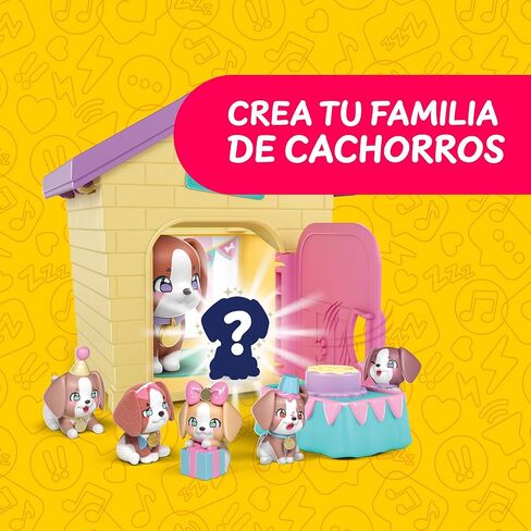 Little Live Pets Mama Surprise Families Puppy Adoption، شخصيات الجراء من سلالات عشوائية، تتضمن 3 و4 و5 جراء صغيرة للتبني وتكوين عائلة، أطفال بعمر 5 سنوات فما فوق، مشهورة (LP305000) in Kuwait