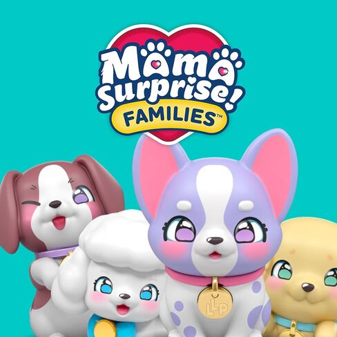Little Live Pets Mama Surprise Families Puppy Adoption، شخصيات الجراء من سلالات عشوائية، تتضمن 3 و4 و5 جراء صغيرة للتبني وتكوين عائلة، أطفال بعمر 5 سنوات فما فوق، مشهورة (LP305000) in Kuwait