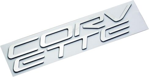 1x 97-04 C5 Corvette Rear Bumper Inserts Letters Emblem 3D Badge Sticker Nameplate Fit for C5 (Chrome) in Saudi Arabia