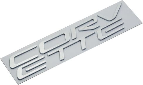 1x 97-04 C5 Corvette Rear Bumper Inserts Letters Emblem 3D Badge Sticker Nameplate Fit for C5 (Chrome) in Saudi Arabia