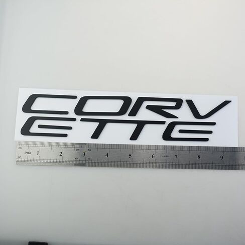 1x 97-04 C5 Corvette Rear Bumper Inserts Letters Emblem 3D Badge Sticker Nameplate Fit for C5 (Chrome) in Saudi Arabia