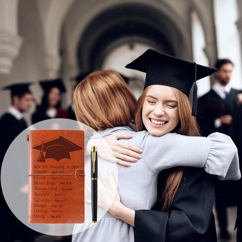 Graduation Gifts for Her Him Leather Journal Notebook Inspirational Graduation Gifts High School University College PHD Masters Degree Graduation Gift Ideas for Women Men in Saudi Arabia