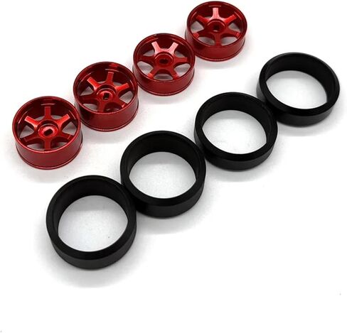 معدن متوافق مع WLtoys 284019-A 284191 284131 284010 K969 K989 RC 1/28 متوافق مع Kyosho M-INI-Z AWD 22 مم أجزاء إطارات الانجراف (رمادي فاتح) in Kuwait