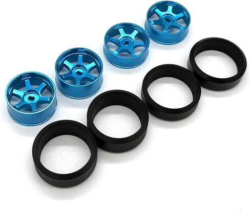 معدن متوافق مع WLtoys 284019-A 284191 284131 284010 K969 K989 RC 1/28 متوافق مع Kyosho M-INI-Z AWD 22 مم أجزاء إطارات الانجراف (رمادي فاتح) in Kuwait