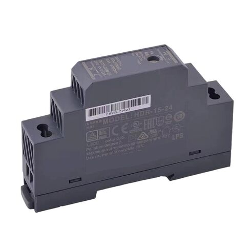 1pcs HDR-15-24 24V 0.63A 15.2W Step Shape DIN Rail Single Output Industrial Power Supply in Saudi Arabia
