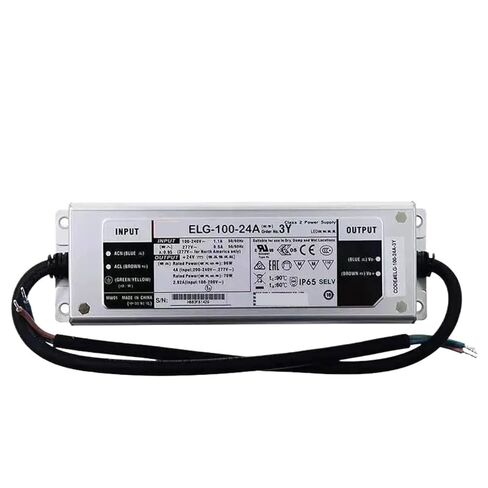 1 قطعة ELG-100-24A-3Y 24 فولت 4A الجهد المستمر LED الإضاءة سائق Buit-in نشط PFC وظيفة AC-DC امدادات الطاقة in Saudi Arabia
