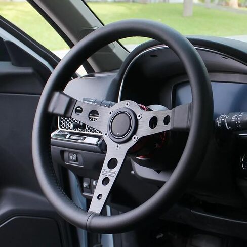 Prototipo BLACK EDITION 350mm Simulator Game Sim Racing Steering Wheel - 6x70mm Bolt Pattern,Anodized Spokes,Black Stitching in Saudi Arabia