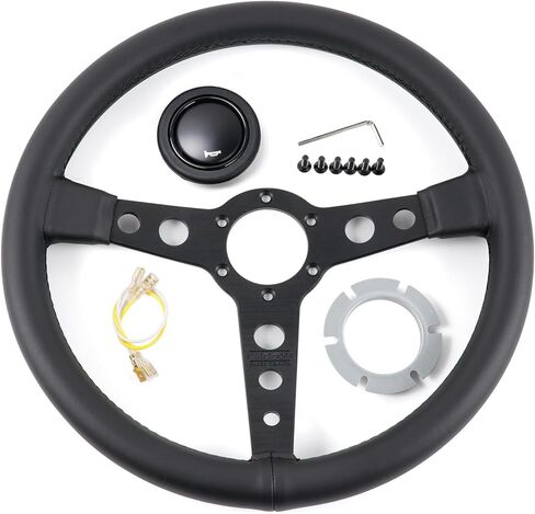 Prototipo BLACK EDITION 350mm Simulator Game Sim Racing Steering Wheel - 6x70mm Bolt Pattern,Anodized Spokes,Black Stitching in Saudi Arabia
