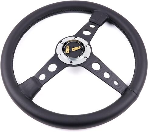 Prototipo BLACK EDITION 350mm Simulator Game Sim Racing Steering Wheel - 6x70mm Bolt Pattern,Anodized Spokes,Black Stitching in Saudi Arabia
