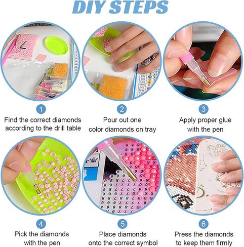 Niazidier DIY Book Diamond Art Kits للبالغين، طقم طلاء ماسي 5D للمبتدئين، طلاء فني دائري كامل بالماس لديكور جدار المنزل، هدية للكبار. (مكتبة) in Kuwait
