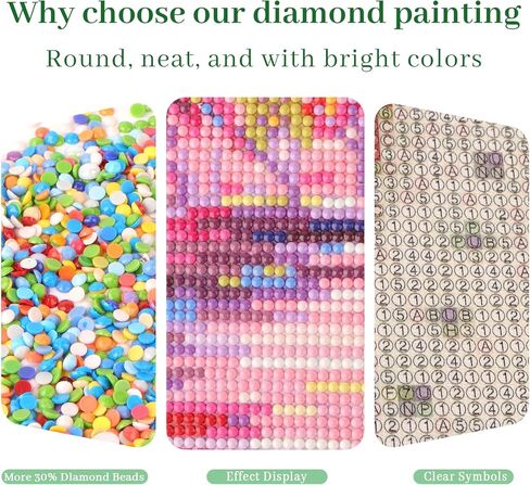 مجموعة الطلاء الماسي من RbaArt على شكل وردة الشاطئ والنبيذ الأحمر والماس بالكامل مستديرة 5D DIY فن ماسي مثالي للبالغين والمبتدئين على حد سواء، هذا خيار مثالي لديكور جدران المنزل. 12x16 بوصة in Kuwait