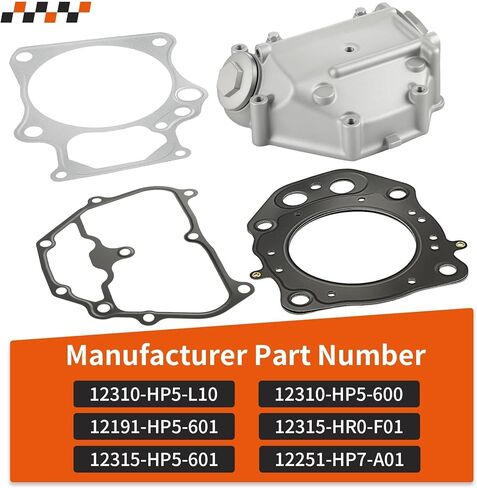 غطاء رأس الاسطوانة ومجموعة حشية لهوندا رانشر 420 TRX420 2009-2024 12310-HP5-L10 12310-HP5-600 in Kuwait