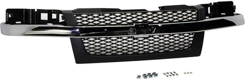 Garage-Pro Front Grille Assembly Kit For Chevrolet Colorado 2004-2012, Models Without Performance Xtreme Package, Textured Gray in Kuwait