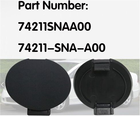 74211SNAA00 74211-SNA-A00 غطاء غطاء لولبي للزجاج الأمامي، غطاء لولبي علوي، أسود متوافق مع Honda Civic 2006-2011 Acura MDX 2001-2006 in Kuwait