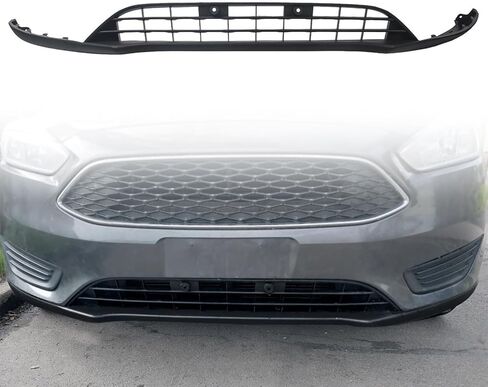 شبكة الستارة الأمامية السفلية من KUAFU متوافقة مع طراز Ford Focus W/O Sport موديل 2015-2018 بدون استبدال Ecoboost Pkg للوحة المصد F1EZ17626A المفسد والشفاه الذقن المطلية باللون الأسود in Kuwait