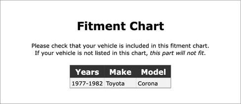 مرحل تأخير درجة الحرارة HVAC متوافق مع Toyota Corona 1982 1981 1980 1979 1978 1977 P-3887750 in Kuwait