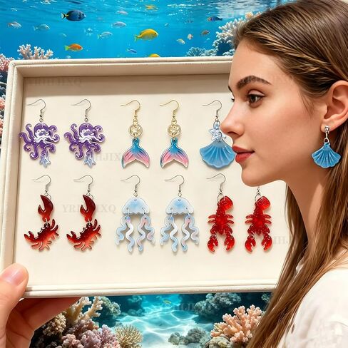 3Pcs Ocean Sea Animal Resin Keychain Molds Epoxy Casting Molds with Marine Creatures DIY Keychains,Pendants,Jewelry Making,Crafts Ornaments in Saudi Arabia