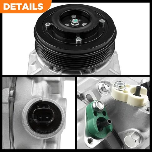 AC Compressor Compatible with Toyota Camry 2012 2013 2014 2015 2016 2017 2.5L,RAV4 2009 2010 2011 2012 2.5L,Sienna 2011-2013 2.7L Pre-filled with Compressor Oil in Saudi Arabia