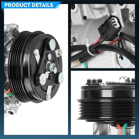 ضاغط مكيف هواء TadaMark A/C مع قابض مناسب لسيارة Honda Fit 1.5L 2009-2014 L4، يأتي الضاغط مع 5 أخاديد، استبدال CO-11312C in Kuwait
