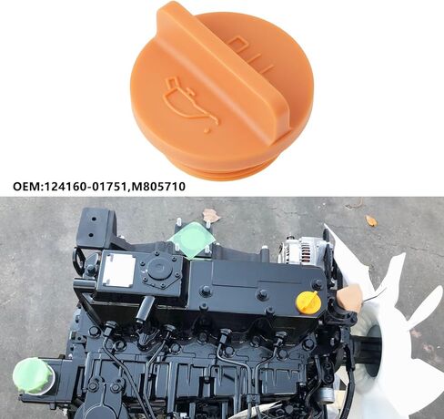 غطاء حشو زيت محرك الجرار 124160-01751 M805710 متوافق مع YANMAR 4TNV106 3TN84 4TNV94 4TNV98 in Kuwait