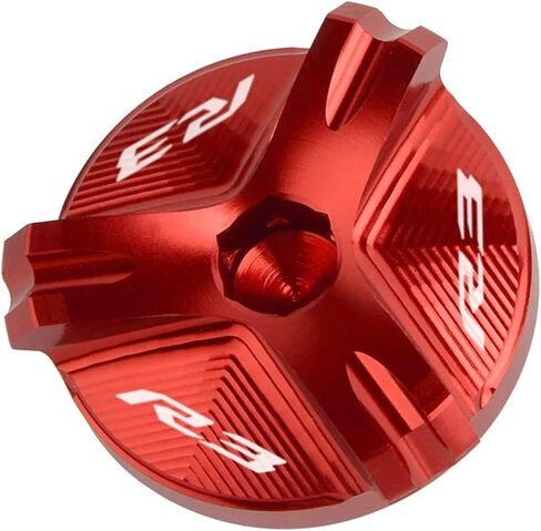 Motorcycle CNC Engine Oil Filler Cap Plug Screw Compatible with Yamaha R6 YZF R7 2021 2022 YZF-R1 1998-2020 YZF-R3 YZF-R6 R6S 2006-2021 in Kuwait