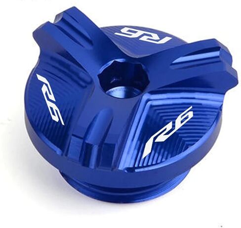 Motorcycle CNC Engine Oil Filler Cap Plug Screw Compatible with Yamaha R6 YZF R7 2021 2022 YZF-R1 1998-2020 YZF-R3 YZF-R6 R6S 2006-2021 in Kuwait