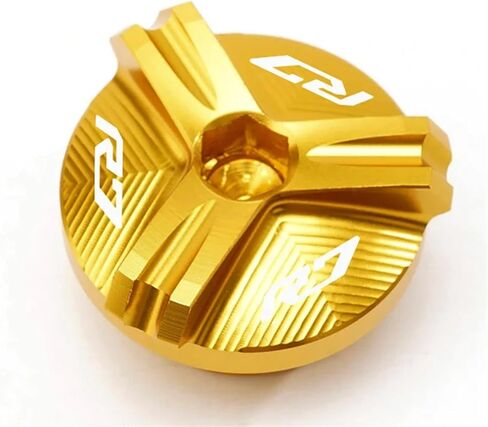 Motorcycle CNC Engine Oil Filler Cap Plug Screw Compatible with Yamaha R6 YZF R7 2021 2022 YZF-R1 1998-2020 YZF-R3 YZF-R6 R6S 2006-2021 in Kuwait