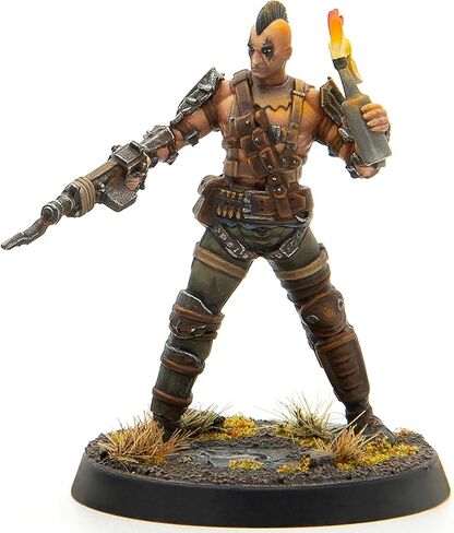 Modiphius Entertainment: Fallout: Miniatures - Wasteland Raiders Core Box - 8 أشكال وقواعد بلاستيكية 32 مم، غير مطلية وغير مجمعة، مجموعة RPG للطاولة in Kuwait