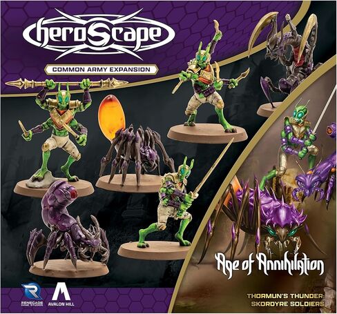 Renegade Game Studios Heroscape Skordyre Soldiers توسيع الجيش المشترك، 6 منمنمات معركة الطاولة in Kuwait