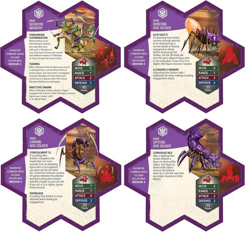 Renegade Game Studios Heroscape Skordyre Soldiers توسيع الجيش المشترك، 6 منمنمات معركة الطاولة in Kuwait