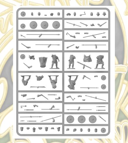 Wargames Delivered - Victrix Early Saxon Armoured Warriors with Bonus Miniature STL Download - 36 Detailed 28mm Miniatures, Dark Age Infantry with Swords, Spears, Javelins for Historical Wargames in Kuwait
