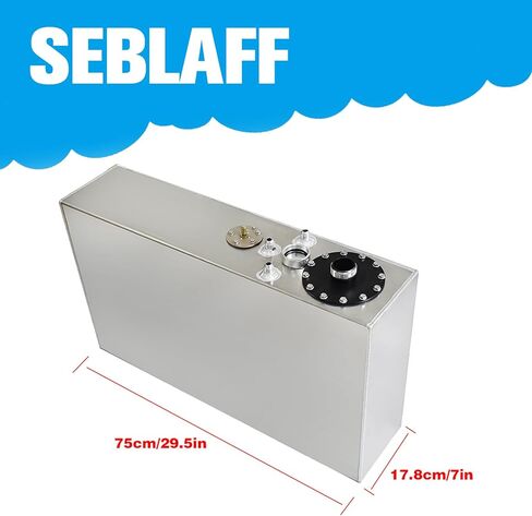 Aluminum 15 Gallon / 57L Slim Fuel Cell Tank with Level Sender in Kuwait