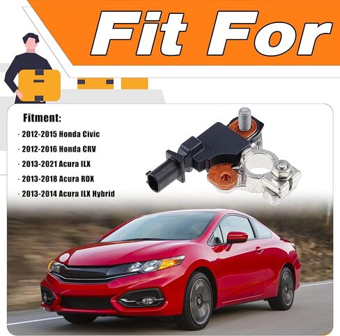 مستشعر تيار البطارية 38920-TR0-A02 متوافق مع Honda Civic 2012-2015 CRV 2012-2016، Acura ILX 2013-2021 RDX 2013-2018، مستشعر درجة حرارة جهد البطارية للاستبدال # 38920-TR0-A01 in Kuwait