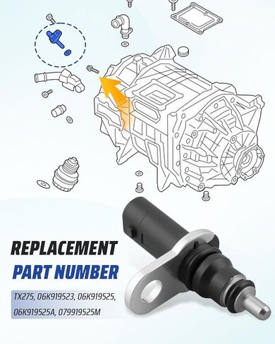 06k919523 Engine Coolant Temperature Sensor Fit for Audi Q5 Q7 Q8 A3 A4 A6 A7 A8 S3 S6 S7 S8 SQ7 RS5, Fit for Porsche Cayenne Macan, Fit for Volkswagen VW Atlas GTI Jetta Beetle Passat in Saudi Arabia