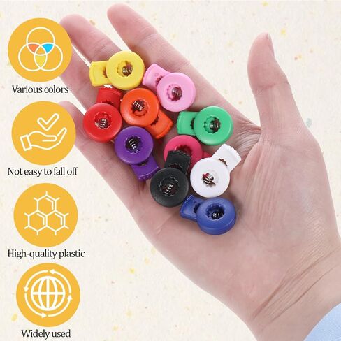 20 PCS Knitting Needle Stoppers, Stitch Stoppers for Knitting Needles Plastic Needle Point Locks Protectors Knit Needles Tips Stopper Single Hole Spring Toggle Stitch Stopper for Hand DIY Supplies in Kuwait