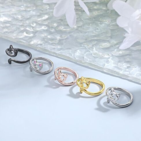 JJUNW 10Pcs Crochet Ring, Crochet Tension Ring, Adjustable Crochets Rings for Finger Yarn Holder for Crocheting, Knitting Crochets Supplies Gift for Crocheters, Knitters, Mom and Women in Kuwait