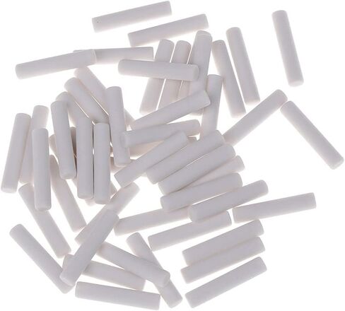50Pcs Mechanical Pencil Eraser Refills, White Cylindrical, 5 x 25mm for School Office Sketching in Kuwait