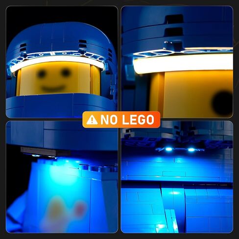 LIGHTAILING Led Light for Lego-40921 Minifigures Up-Scaled Blue Astronaut Minifigure - Easy Install, Hidden Wiring, Home Decor & Gift-Ready (Model Not Included) in Kuwait