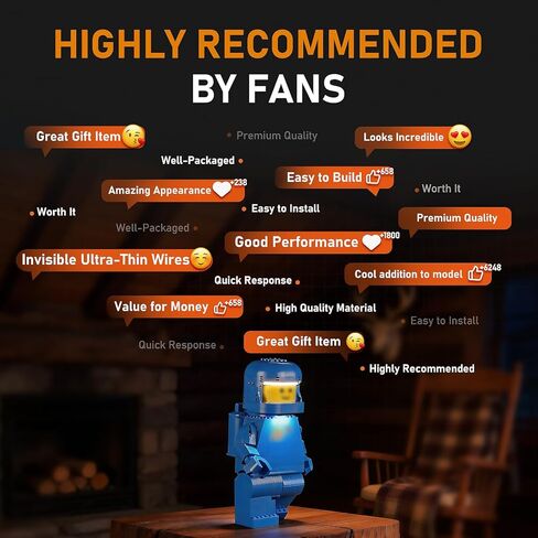 LIGHTAILING Led Light for Lego-40921 Minifigures Up-Scaled Blue Astronaut Minifigure - Easy Install, Hidden Wiring, Home Decor & Gift-Ready (Model Not Included) in Kuwait