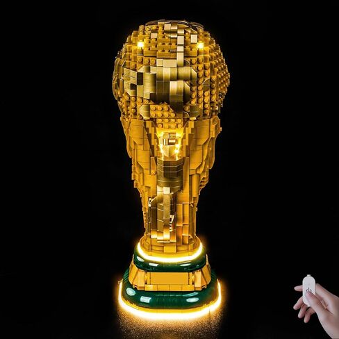 مجموعة إضاءة LED مطورة متوافقة مع مجموعة الكأس الرسمية لكأس العالم LEGO FIFA، إصدار RC متوافق مع LEGO 43020، هدية لمحبي كرة القدم (النموذج غير متضمن) in Kuwait