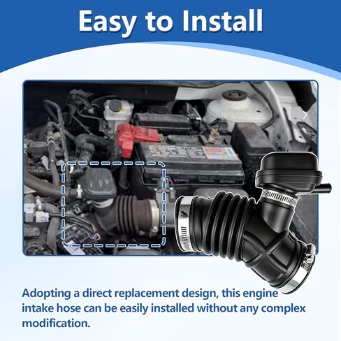 Engine Air Intake Hose Fit for Nissan Kicks 2018-2019 Replace 16576-5RB1B 165765RB1B in Saudi Arabia