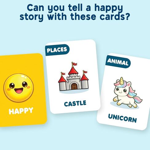 Junior Storyteller - Conversation Card Game for Kids 4-8, Family Game for Kids, Teens and Adults, Educational Toy, Learning Activity & Speech Therapy Resource in Saudi Arabia