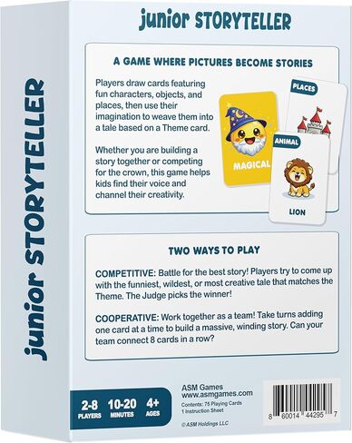 Junior Storyteller - Conversation Card Game for Kids 4-8, Family Game for Kids, Teens and Adults, Educational Toy, Learning Activity & Speech Therapy Resource in Saudi Arabia
