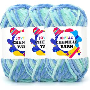 Camouflage Velvet Chenille Yarn for Crocheting Velvet Yarn Fluffy Yarn Plush Yarn Thick Bulky Chunky Chenille Velvet Yarn Soft Baby Blanket Yarn for Crocheting Hand Knitting 3 * 100g-Camouflage in Saudi Arabia