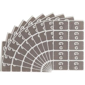Smead AlphaZ ACCS Color-Coded Alphabetic Label, G, Gray, 100 Labels per Pack (67177) in Saudi Arabia