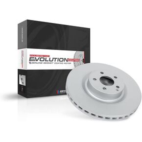 دوار الفرامل الخلفي المطلي بالكامل من PowerStop Evolution لسيارة Ford F-450 Super Duty 2023-25 ​​|F-450 Super Duty 2026 |F-550 Super Duty 2023-25 ​​|F-550 Super Duty 2026 - ترقية القرص الدوار OE المباشر، AR85222EVC in Kuwait