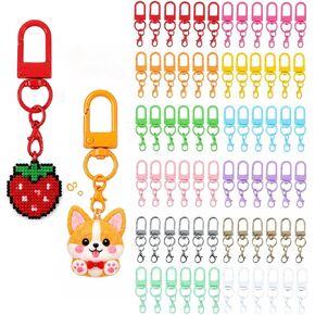 36Pcs Colorful Swivel Snap Hook Keychain Clips, 12 Color Lobster Claw Clasps for DIY Crafts, Jewelry Making & Bag Charms in Saudi Arabia