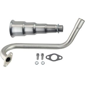 Upgrade Right Long 5 Stage Exhaust Pipe Header For Coleman CT100U CC100X 98cc For FRP GMB100 Mini Bike For Predator 79cc 3hp Engine Mini Bike Silver in Kuwait