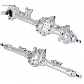 HD44 Offset Straight Axles, CNC Aluminum Front & Rear Axle Set with High-Strength Steel Gears, 1/10 RC Crawler Upgrade for Vanquish VS4-10 & Axial SCX10 II in Kuwait
